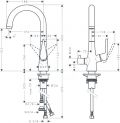 Hansgrohe Talis M51 Pkov drezov batria 220 s uzatvracm ventilom na spotrebi, chrm