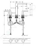 Hansgrohe Tecturis E Umvadlov batria s vpusou Push-Open, 3-otvorov intalcia, EcoSmart, matn ierna