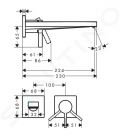 Hansgrohe Tecturis E Umvadlov batria pod omietku, s vpusou, 2-otvorov intalcia, EcoSmart, chrm