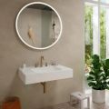 Hansgrohe Tecturis S Umvadlov batria s vpusou Push-Open, 3-otvorov intalcia, EcoSmart, kefovan bronz