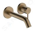 Hansgrohe Tecturis S Umvadlov batria pod omietku, s vpusou, 2-otvorov intalcia, EcoSmart, kefovan bronz