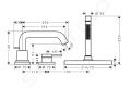 Hansgrohe Tecturis S Batria na okraj vane, 3-otvorov intalcia, sBox, chrm