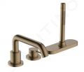 Hansgrohe Tecturis S Batria na okraj vane, 3-otvorov intalcia, sBox, kefovan bronz