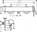 Hansgrohe Tecturis S Sprchov batria, chrm