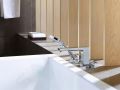 Hansgrohe Metropol Batria na okraj vane, 4-otvorov intalcia, chrm