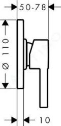 Hansgrohe Zesis S Sprchov batria pod omietku, s telesom, chrm