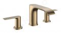 Hansgrohe Vivenis Umvadlov batria s vpusou, 3-otvorov intalcia, EcoSmart, kefovan bronz
