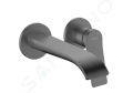 Hansgrohe Vivenis Umvadlov batria pod omietku, s vpusou, 2-otvorov intalcia, EcoSmart, kefovan ierny chrm
