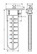 Hansgrohe Vivenis Batria na okraj vane, 4-otvorov intalcia, sBox, chrm