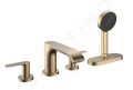 Hansgrohe Vivenis Batria na okraj vane, 4-otvorov intalcia, sBox, kefovan bronz