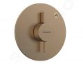 Hansgrohe DuoTurn S Sprchov batria pod omietku, kefovan bronz