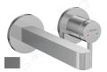 Hansgrohe Finoris Umvadlov batria pod omietku, s vpusou, 2-otvorov intalcia, EcoSmart, kefovan ierny chrm