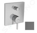 Hansgrohe Finoris Batria pod omietku, na 2 spotrebie, kefovan ierny chrm