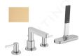 Hansgrohe Finoris Batria na okraj vane, 4-otvorov intalcia, sBox, kefovan bronz