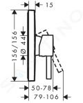 Hansgrohe Finoris Sprchov batria pod omietku, chrm