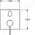 Hansa Loft Vaov batria pod omietku, s prepnaom na 2 vstupy, chrm