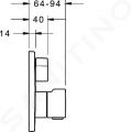 Hansa Home Termostatick batria pod omietku, na 2 spotrebie, chrm