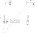 Ideal Standard Archimodule Sprchov set 300 s termostatom pod omietku, 1 prd, chrm