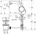 Ideal Standard Melange Bidetov batria s vpustom, chrm