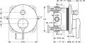 Ideal Standard Melange Vaov batria pod omietku, 2 vstupy, chrm