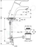 Ideal Standard CeraMix Blue Umvadlov batria s vpustom, chrm