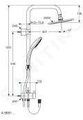 Ideal Standard Idealrain Sprchov set 200, 1 prd, chrm