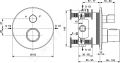 Ideal Standard CeraTherm Termostatick batria T100 na 2 spotrebie pod omietku, ierna