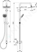 Ideal Standard Idealrain Cube Sprchov set 200, 1 prd, chrm