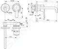 Ideal Standard Connect Blue Umvadlov batria pod omietku, 2-otvorov intalcia, chrm