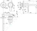 Ideal Standard Connect Blue Umvadlov batria pod omietku, 2-otvorov intalcia, chrm