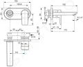 Ideal Standard Tesi Umvadlov batria pod omietku, chrm