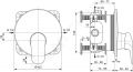 Ideal Standard CeraFlex Batria pod omietku, chrm