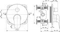 Ideal Standard CeraFlex Batria pod omietku, chrm