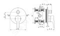 Ideal Standard Ceraplus II Vaov batria pod omietku, chrm