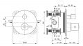 Ideal Standard Ceraplus II Termostatick sprchov batria pod omietku, chrm