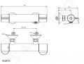 Ideal Standard Ceraplus II Termostatick sprchov batria, chrm