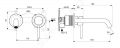 Ideal Standard CeraLine Umvadlov batria pod omietku, 2-otvorov intalcia, chrm