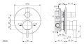 Ideal Standard CeraLine Vaov batria pod omietku s telesom, ierna