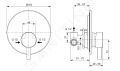 Ideal Standard CeraLine Batria pod omietku s telesom, ierna