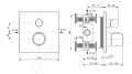 Ideal Standard CeraTherm Termostatick sprchov batria pod omietku, chrm