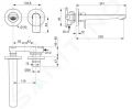 Ideal Standard Connect Air Umvadlov batria pod omietku, 2-otvorov intalcia, Brushed Gold