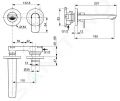 Ideal Standard Connect Air Umvadlov batria pod omietku, 2-otvorov intalcia, Brushed Gold