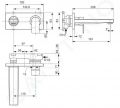 Ideal Standard Edge Umvadlov batria pod omietku, chrm