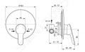 Ideal Standard Alpha Batria pod omietku, s telesom, chrm