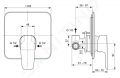 Ideal Standard Cerafine D Batria pod omietku s telesom, chrm