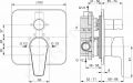 Ideal Standard Cerafine D Batria pod omietku, s telesom, na 2 spotrebie, chrm/siv perla