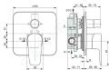 Ideal Standard Cerafine D Batria pod omietku, na 2 spotrebie, chrm