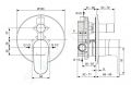 Ideal Standard Cerafine O Batria pod omietku, na 2 spotrebie, s telesom, hodvbna ierna