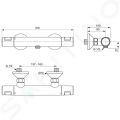 Ideal Standard CeraTherm Termostatick sprchov batria T25, chrm