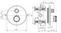 Ideal Standard CeraTherm Navigo Termostatick sprchov batria pod omietku, chrm